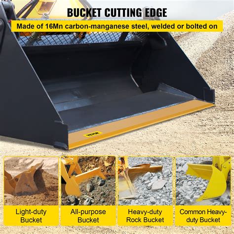 skid steer rubber edge|skid steer bucket cutting edge.